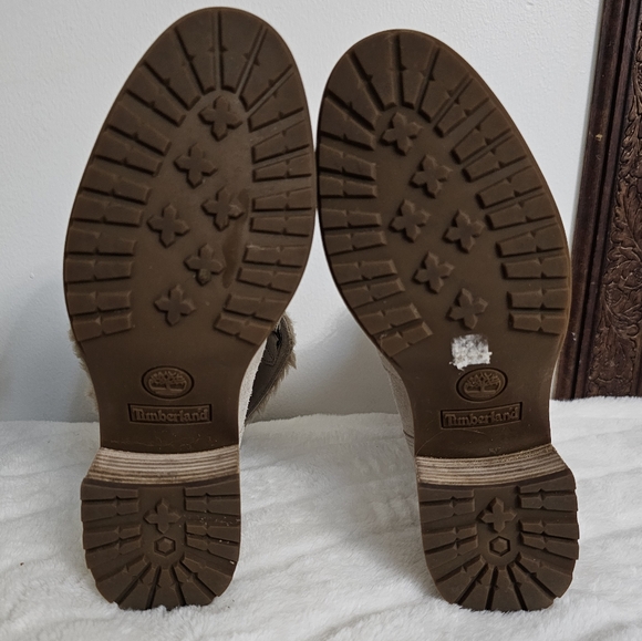 Timberland Womens Sienna Suede High Waterproof Mid Faux Fur Lined Lug Heel Boot - Picture 11 of 16